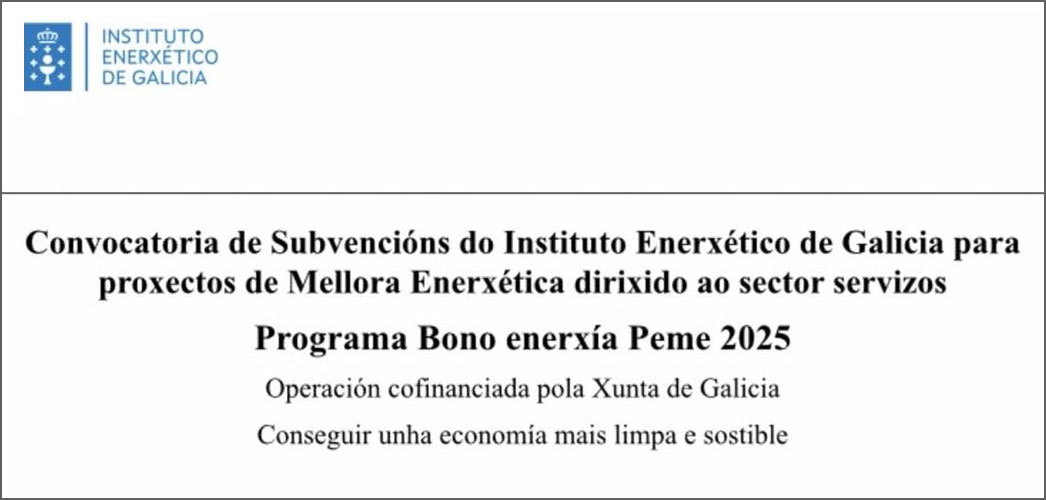 Subvención Instituto Enerxético de Galicia