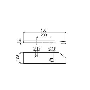 COSTANERA DELANTERA DERECHA TIPO KVERNELAND 063605F - Imagen 2