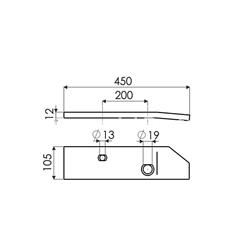 COSTANERA DELANTERA IZQUIERDA TIPO KVERNELAND 063606F - Imagen 2