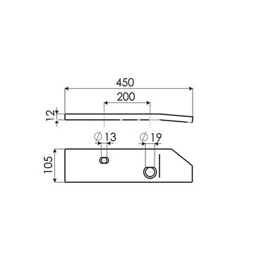 COSTANERA DELANTERA IZQUIERDA TIPO KVERNELAND 063606F - Imagen 2