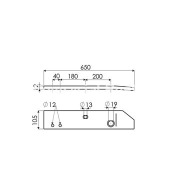 COSTANERA DERECHA TIPO KVERNELAND 063603F - Imagen 2