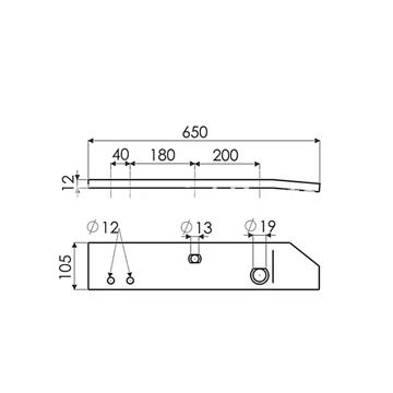 COSTANERA IZQUIERDA TIPO KVERNELAND 063604F - Imagen 2
