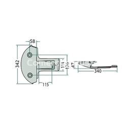 Patín segadora KUHN GMD 44/55/66/77 - Imagen 2