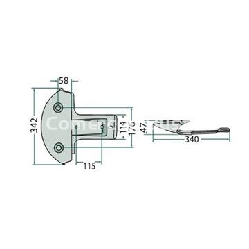 Patín segadora KUHN GMD 44/55/66/77 - Imagen 2