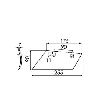 REJA DE RASETA IZQUIERDA TIPO KUHN 631109 - Imagen 2